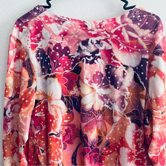 CJ Banks floral blouse - Picture 4 of 7